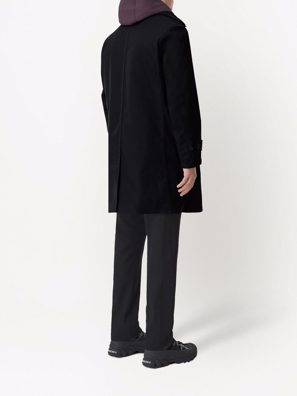 Burberry letter-appliqué double-layered Car Coat - Farfetch