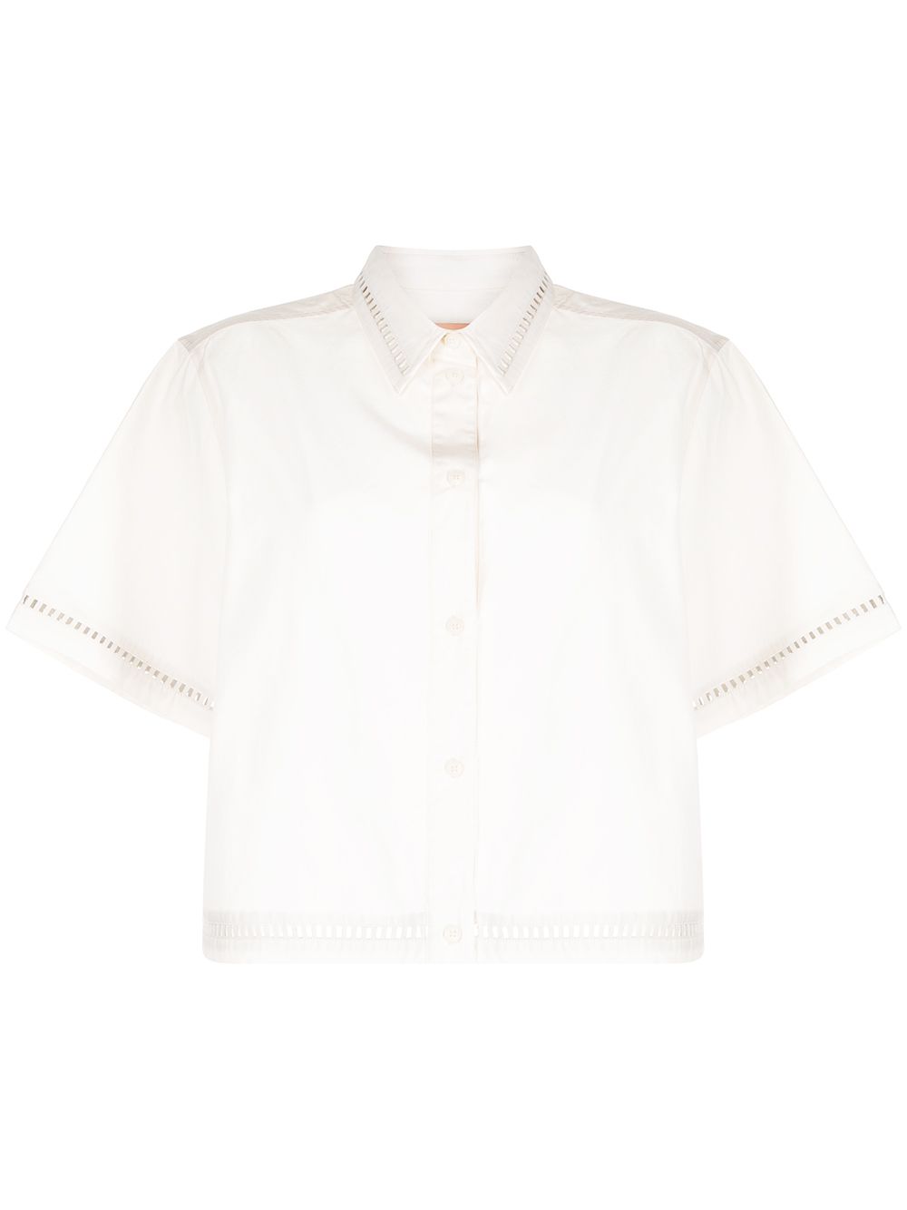 cropped shortsleeved shirt