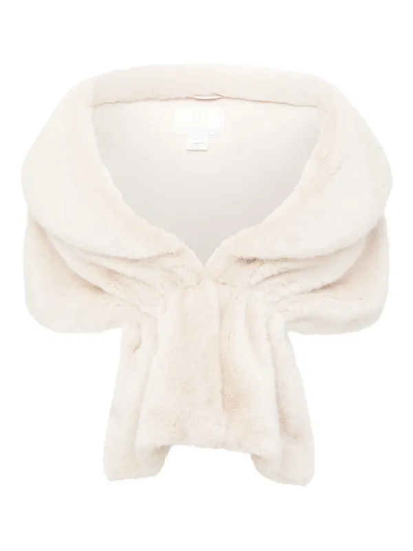 Unreal Fur Champagne faux-fur Shawl Neutrals FARFETCH IN