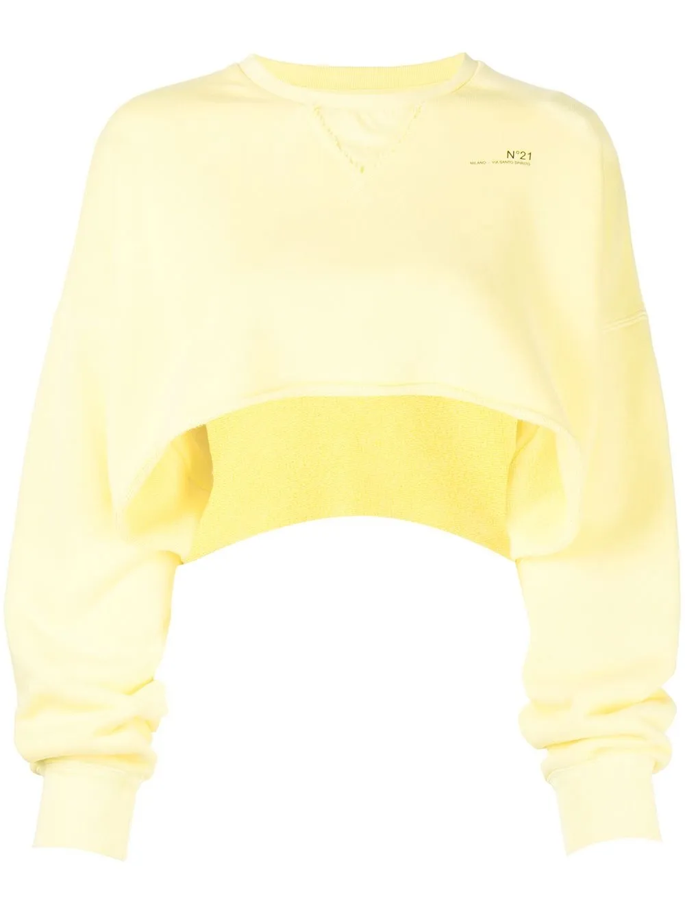 

Nº21 sudadera corta oversize - Amarillo