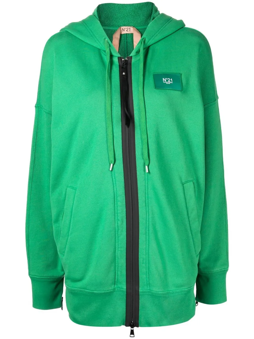 

Nº21 hoodie con parche del logo - Verde