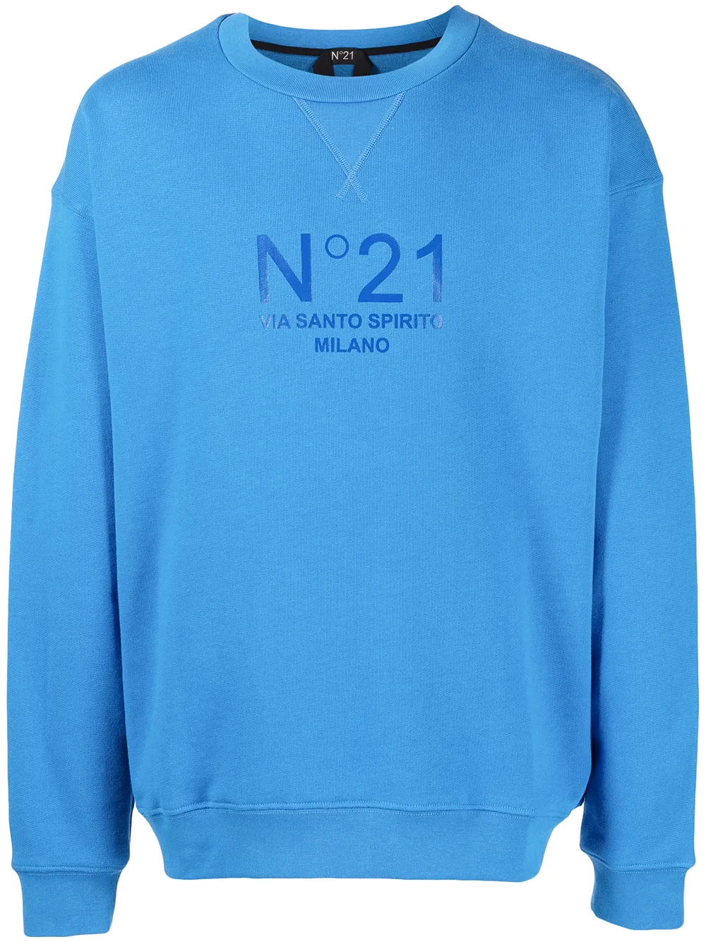 

Nº21 sudadera con logo estampado - Azul