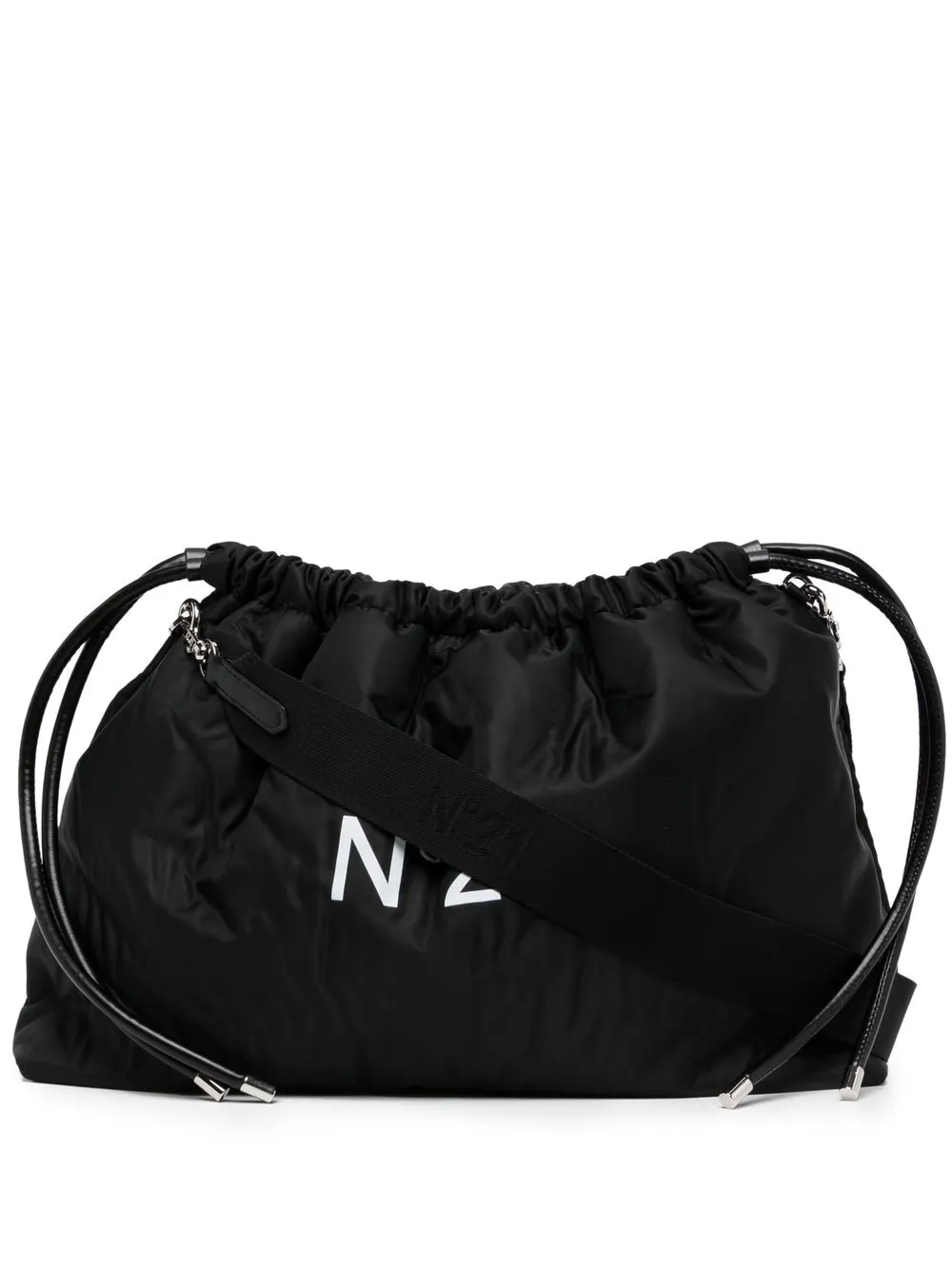 

Nº21 bolsa crossbody Eva con logo estampado - Negro