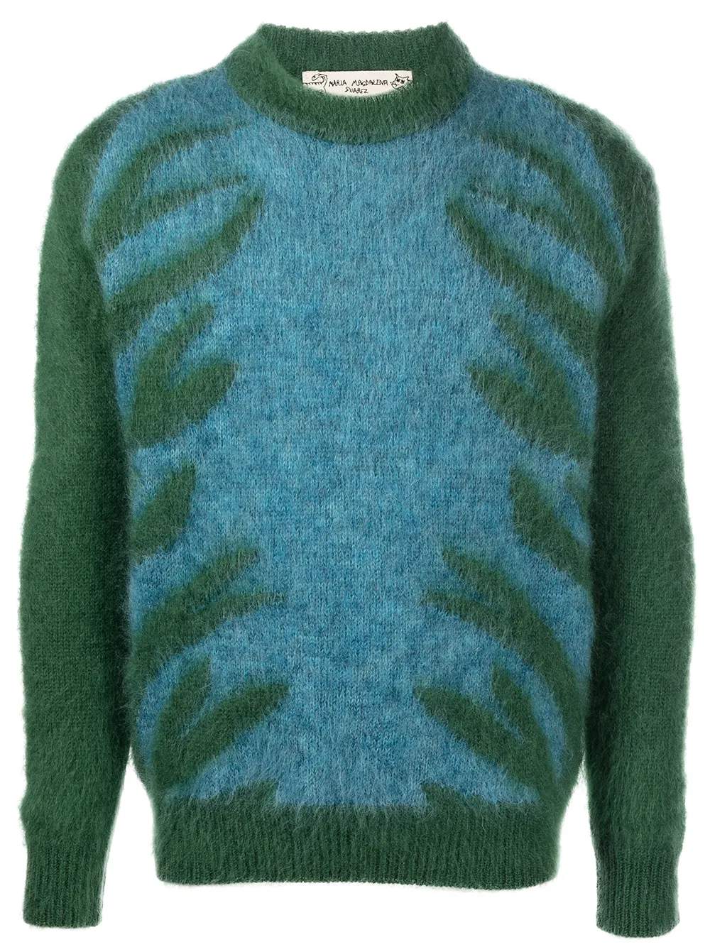 

Marni Naif Tiger two-tone jumper - Blue