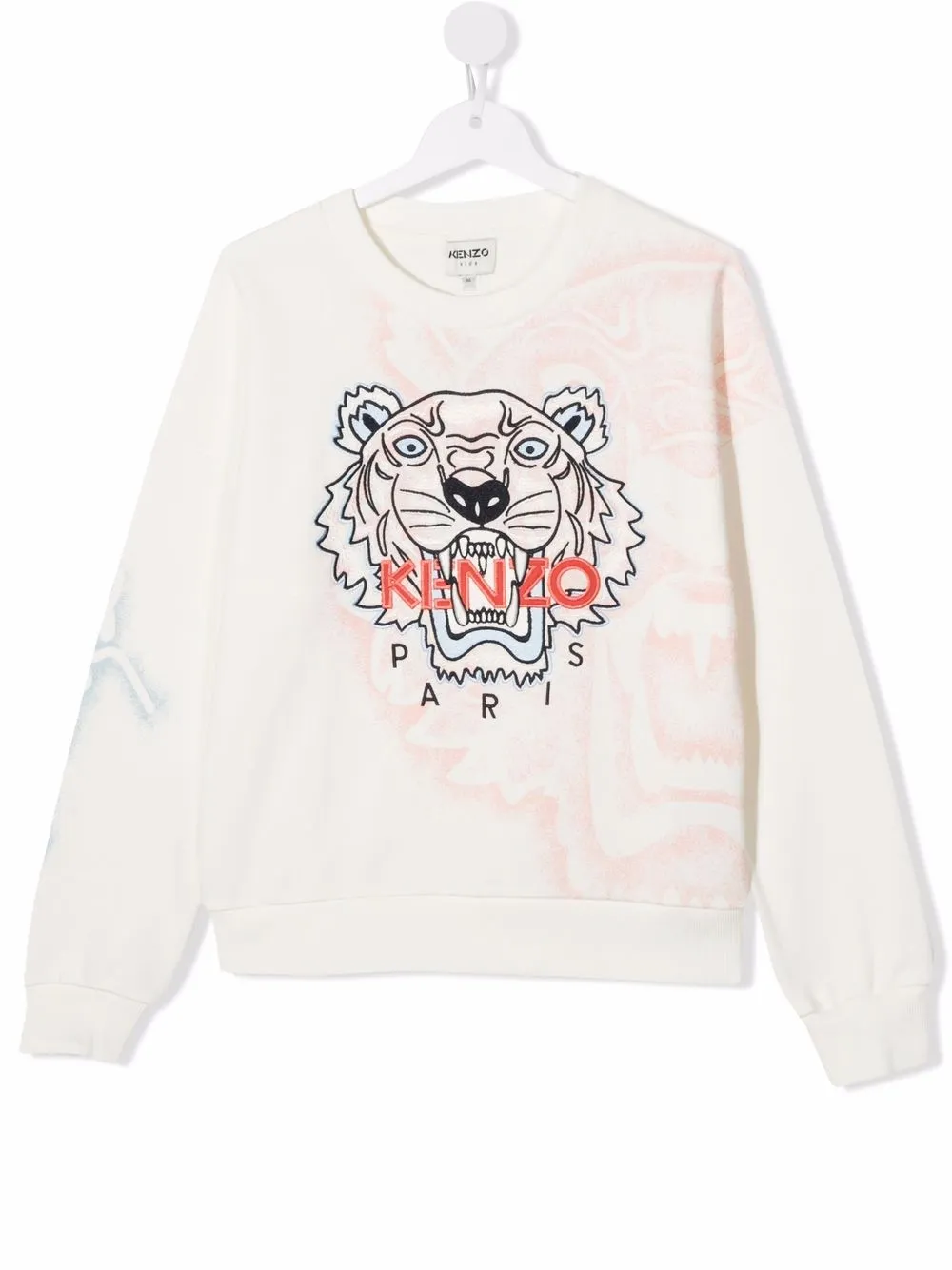 

Kenzo Kids sudadera con bordado Tigre - Blanco