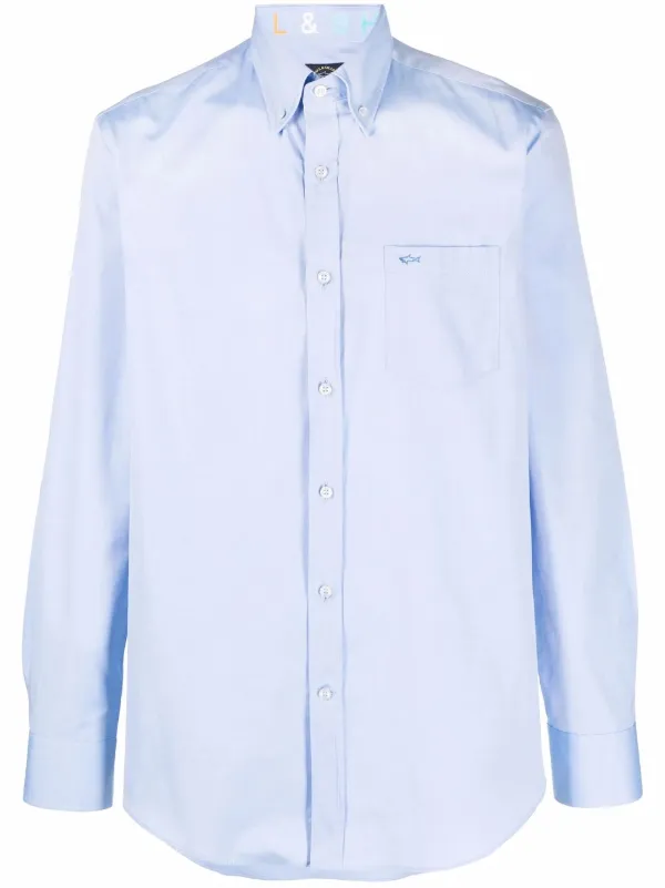 CAMISA PAUL \u0026 SHARK P19P3002 CELESTE/AZUL/BLANCO - SAX Department Store