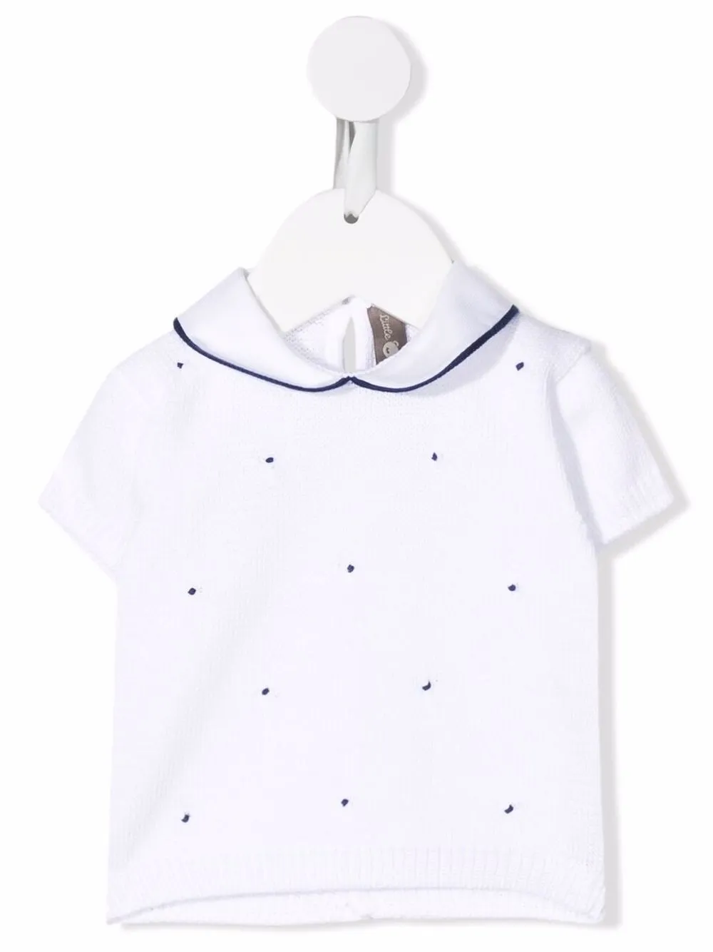 

Little Bear top con detalle bordado - Blanco