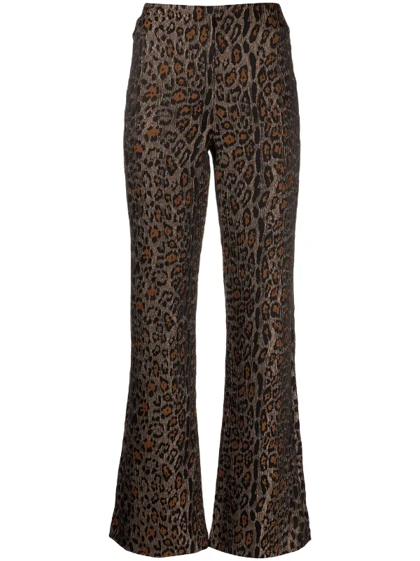 Ksubi leopard-print Flared Leg Trousers 