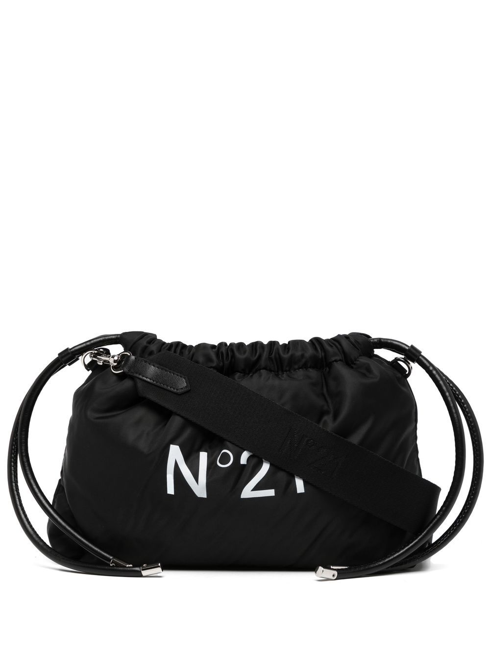 

Nº21 bolsa de mano con cordones y logo - Negro