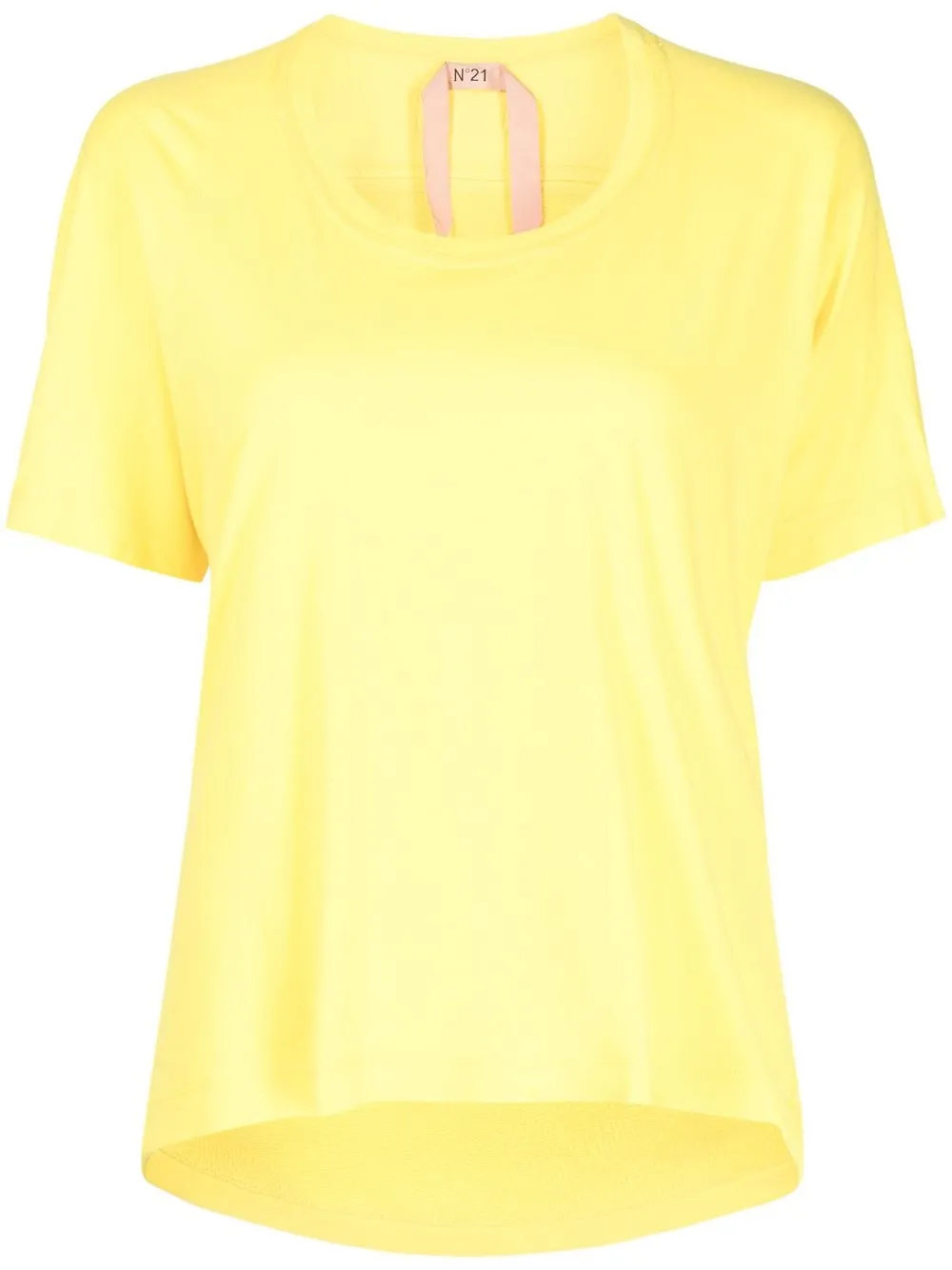 

Nº21 V-neck jersey-knit T-shirt - Yellow