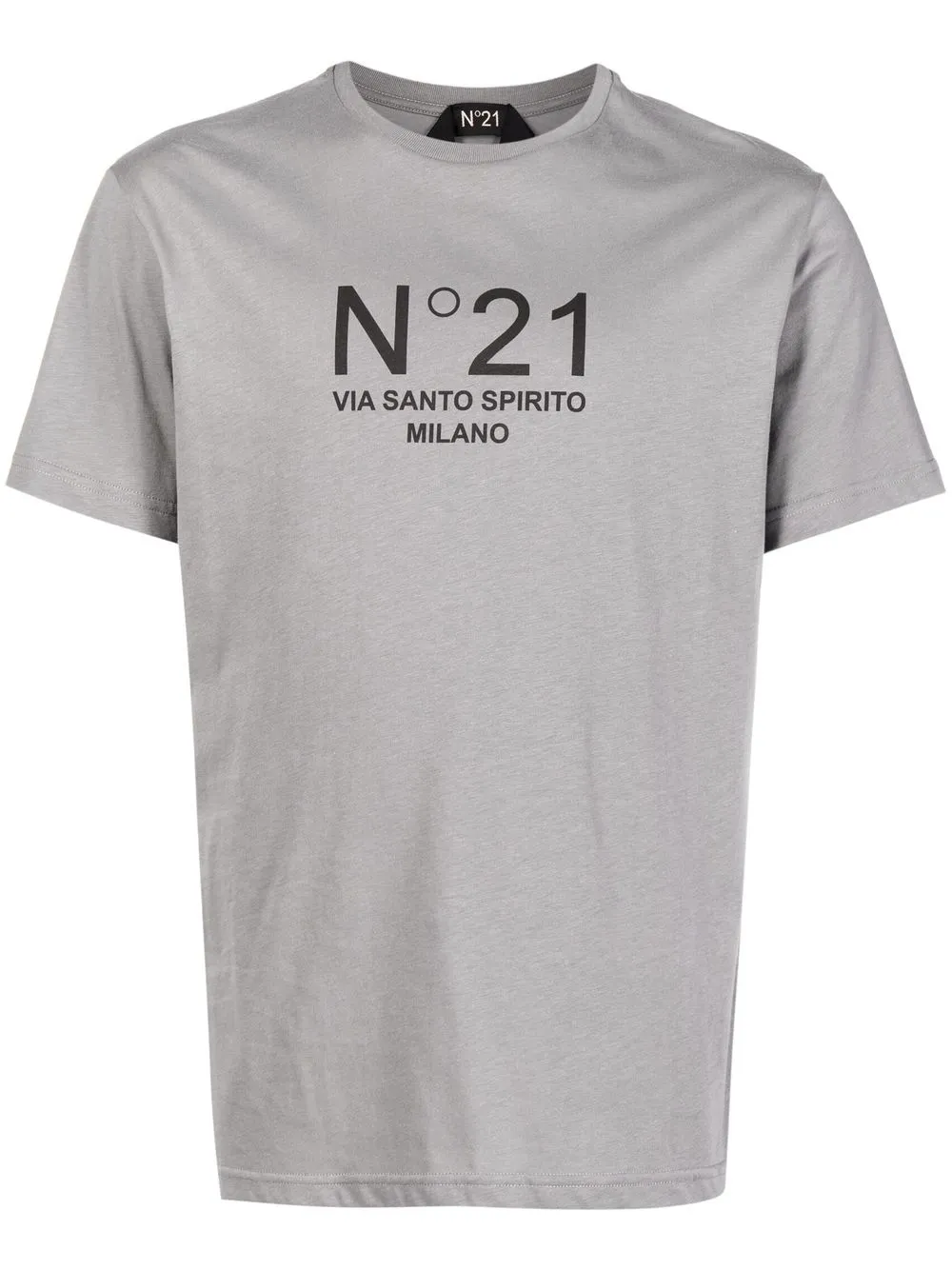 

Nº21 playera con logo estampado - Gris