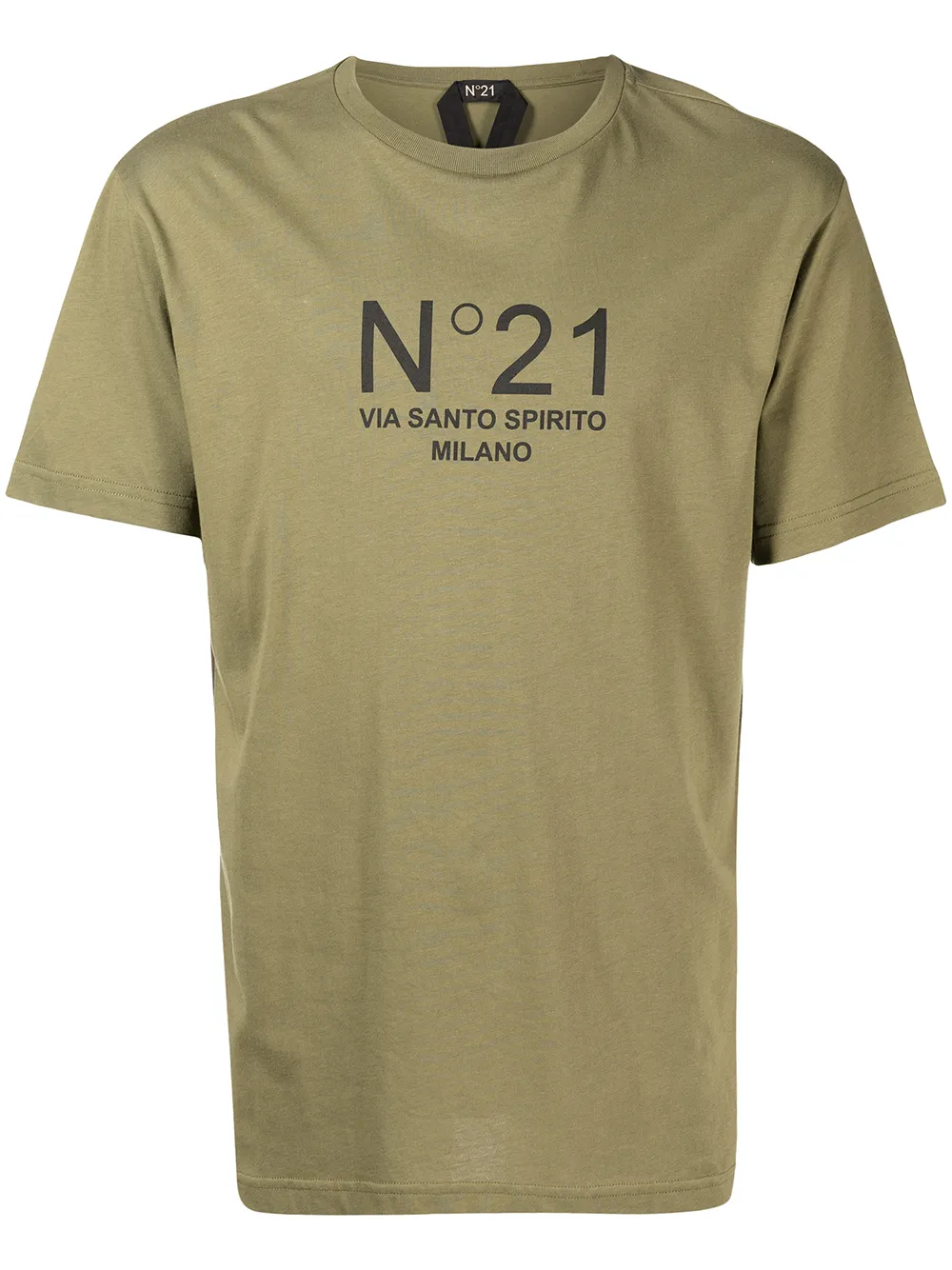 

Nº21 playera con logo estampado - Verde