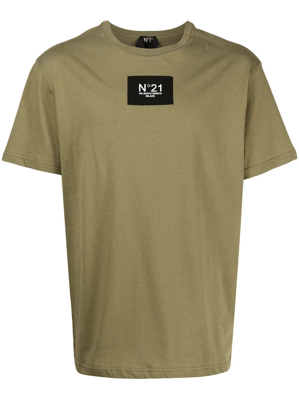 

Nº21 playera con logo de parche - Verde