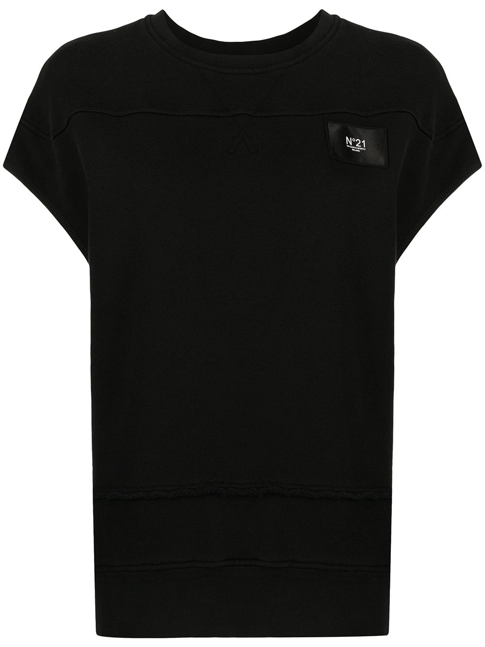 

Nº21 sudadera con parche del logo - Negro