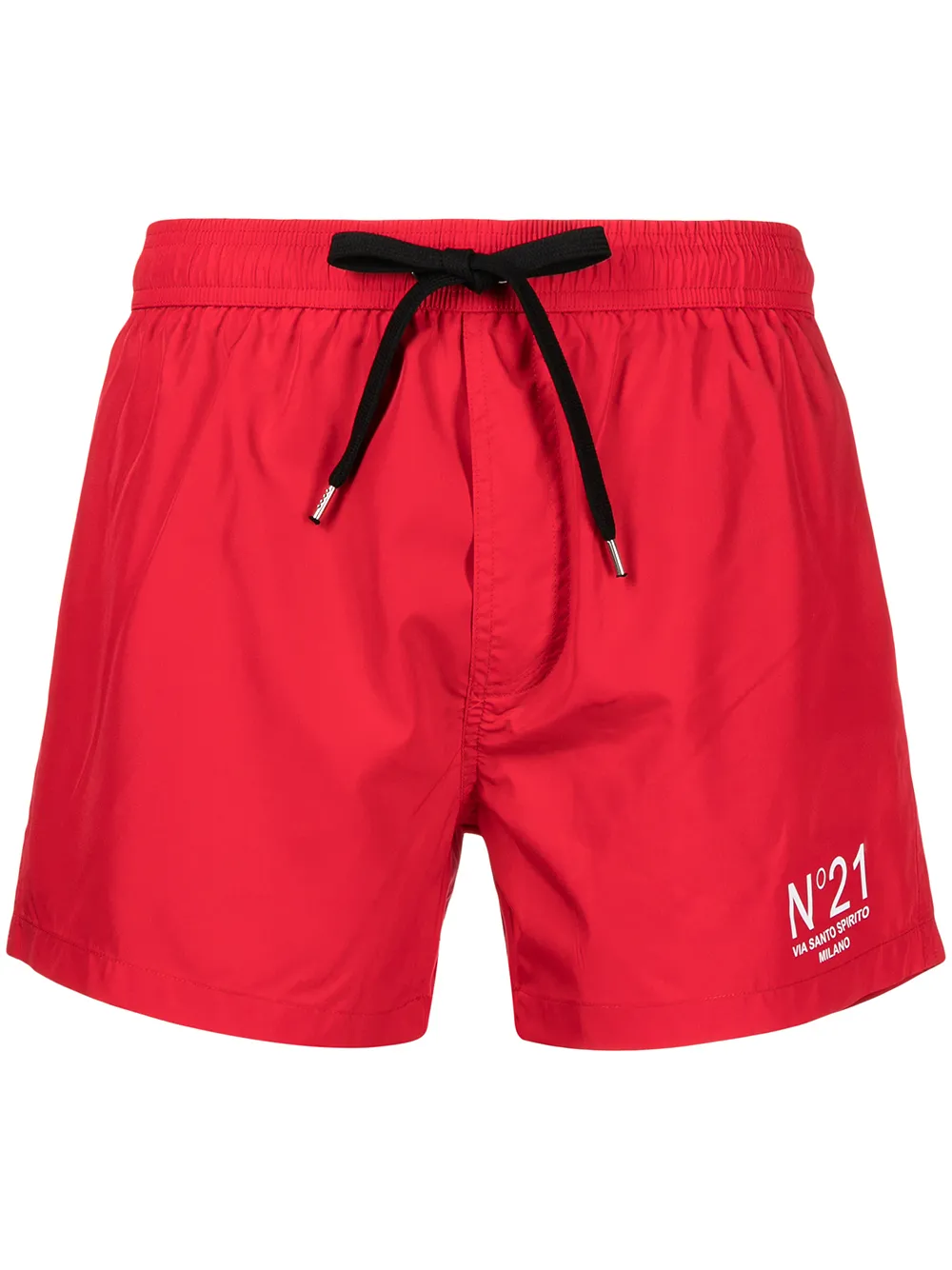 

Nº21 shorts de playa con logo estampado - Rojo