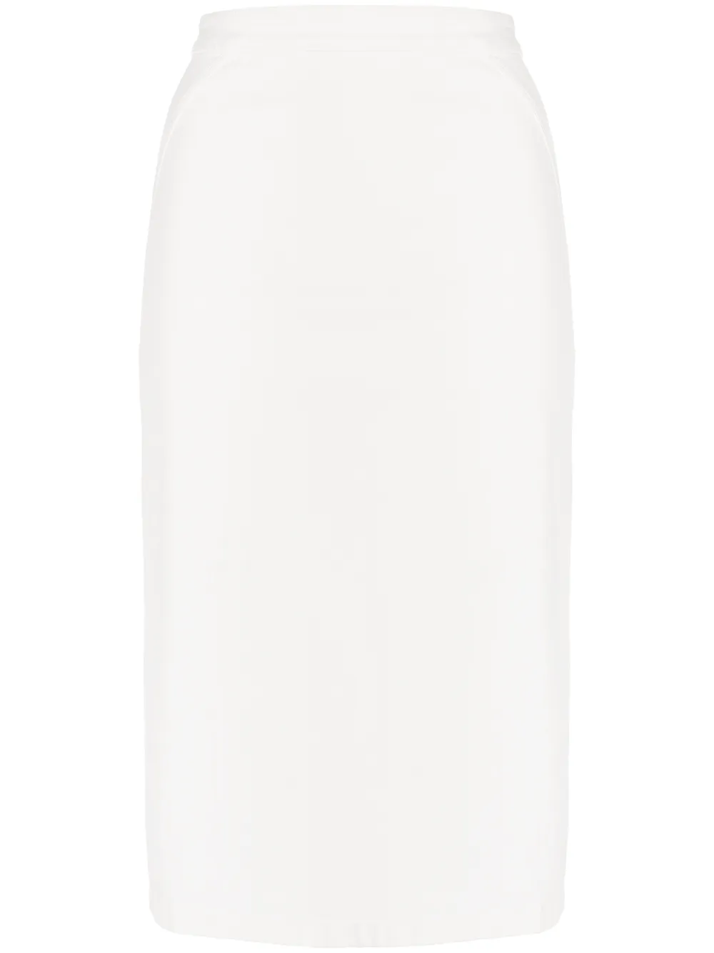 

Nº21 zip-detail pencil skirt - White