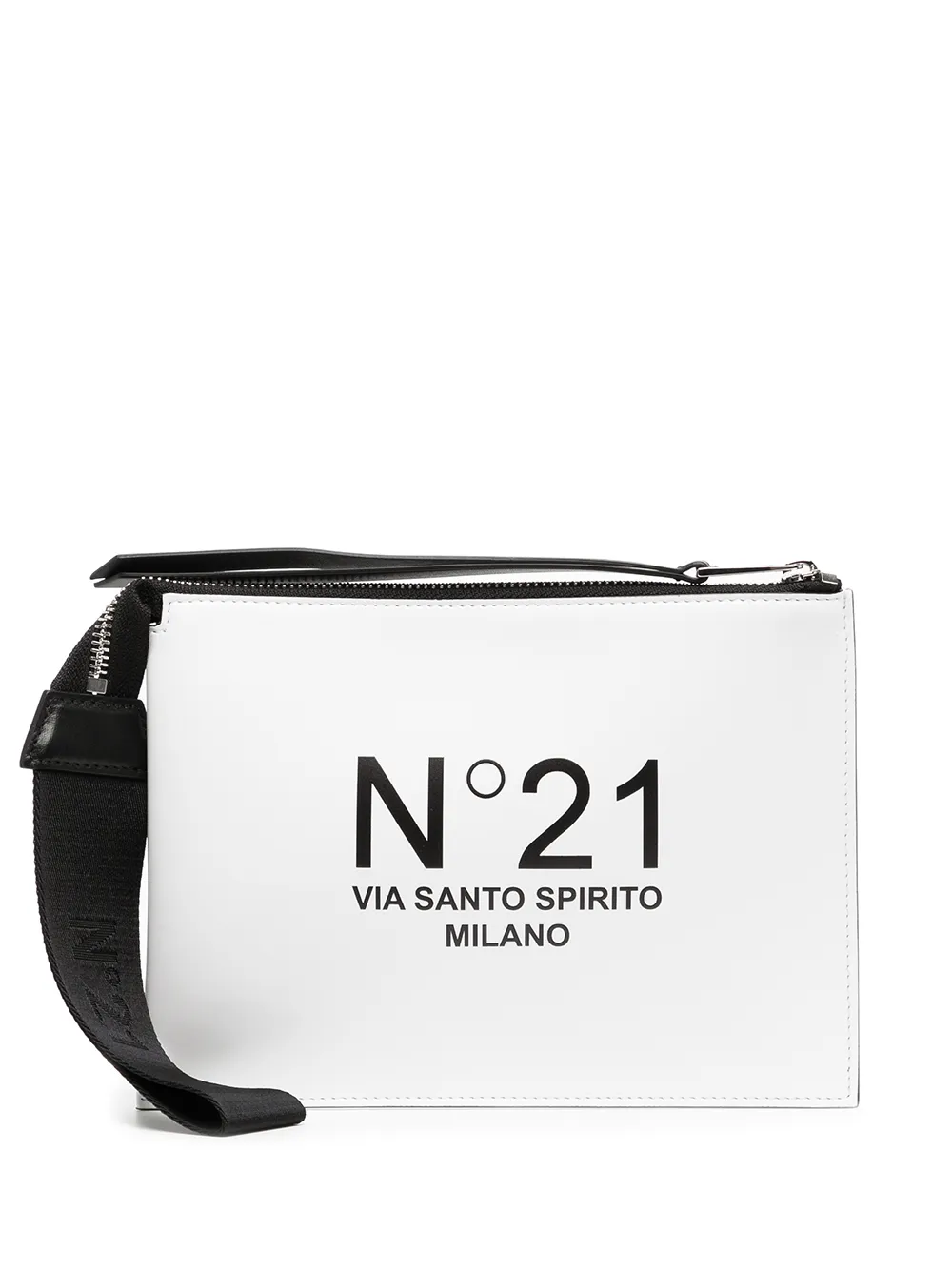 

Nº21 bolsa de mano con logo estampado - Blanco