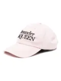 Alexander McQueen embroidered logo cap - Pink