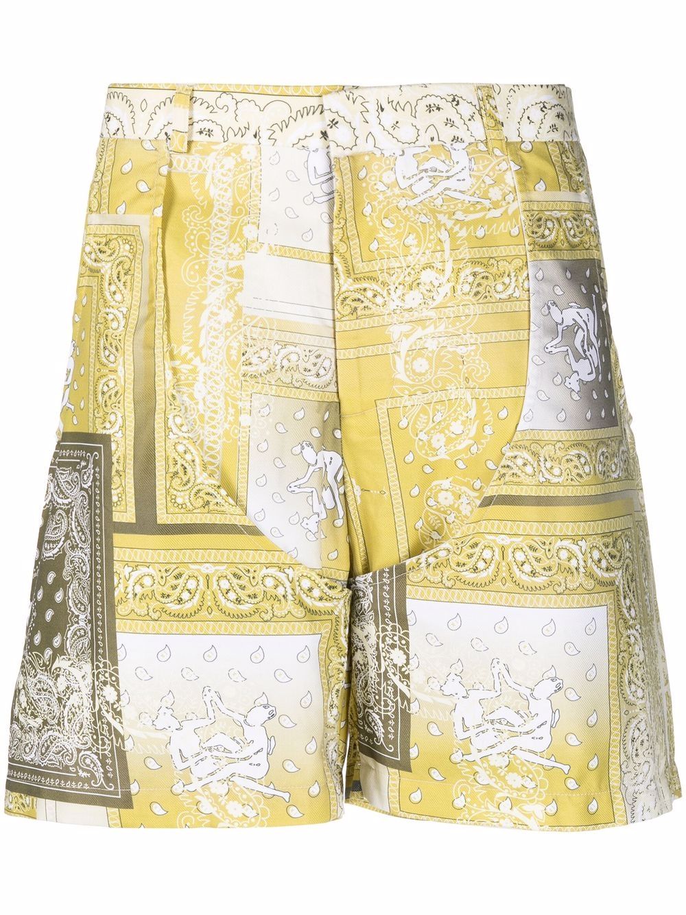 фото Thebe magugu bandana-print panelled shorts