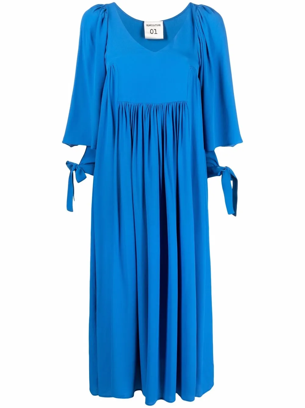 

Semicouture Adeline silk midi dress - Blue