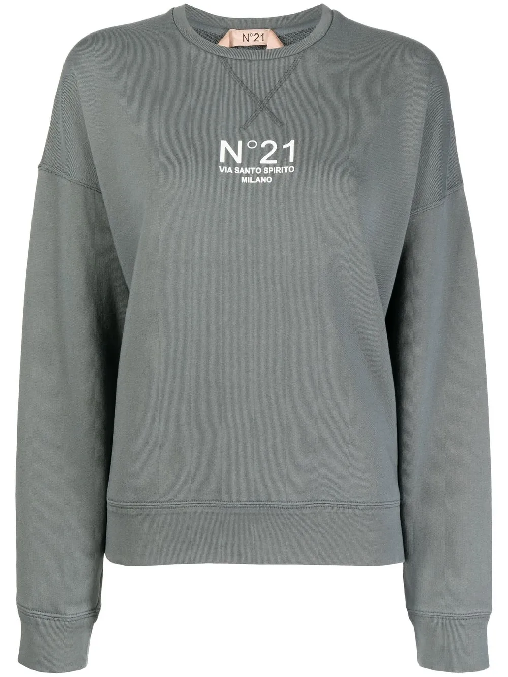 

Nº21 sudadera holgada con logo estampado - Gris