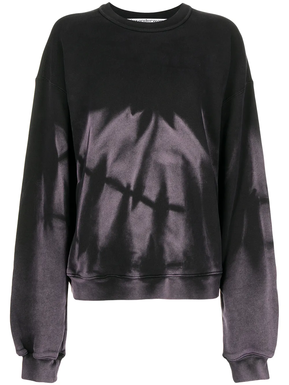 

Alexander Wang sudadera con estampado tie-dye - Negro