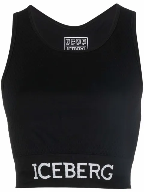 Iceberg logo print tank top