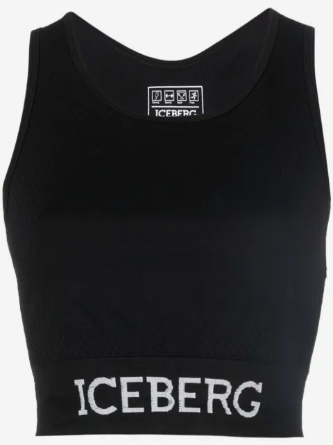 Iceberg logo print tank top