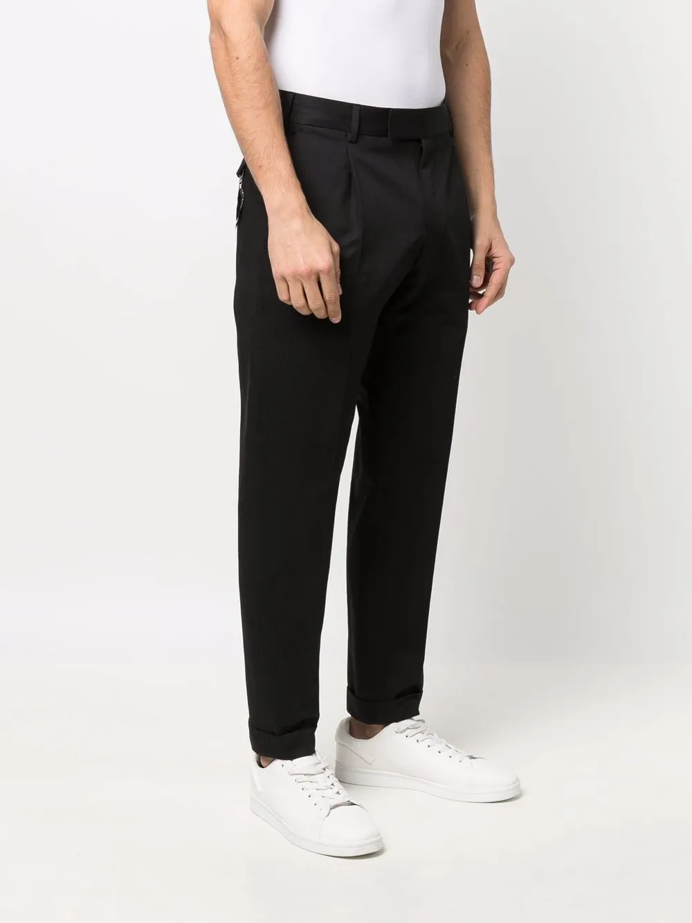  Pt Torino Schmale Chino   Schwarz 