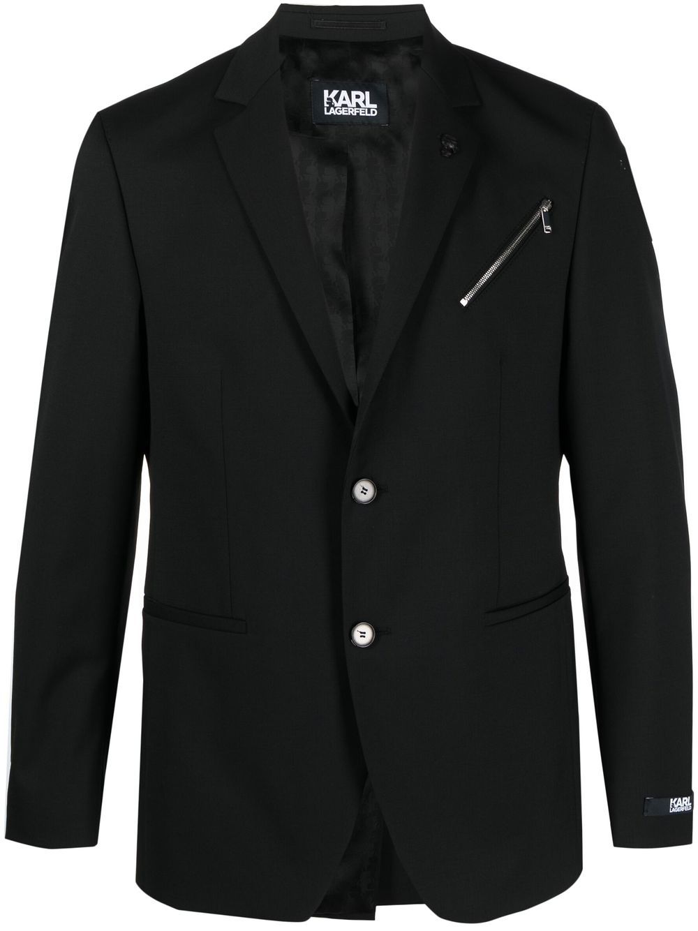 

Karl Lagerfeld Flash single-breasted suit jacket - Black