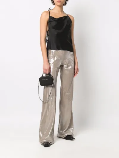 shiny flared trousers | Rick Owens 