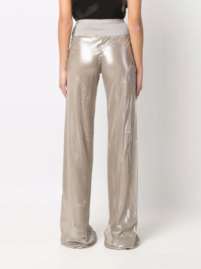 shiny flared trousers | Rick Owens 