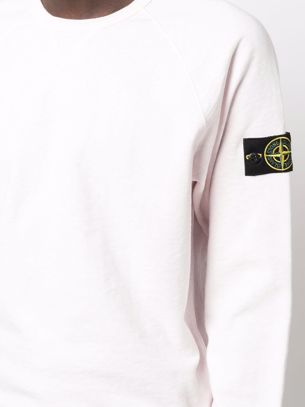 фото Stone island толстовка с круглым вырезом и нашивкой compass