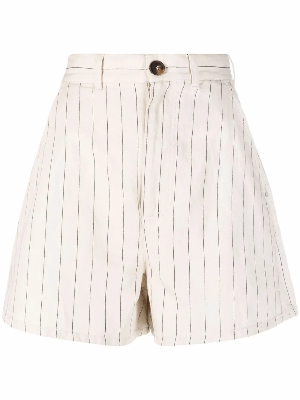 

Emporio Armani striped high-waisted shorts - Neutrals