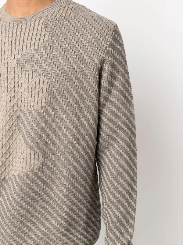 Emporio Armani インターシャ セーター - Farfetch 