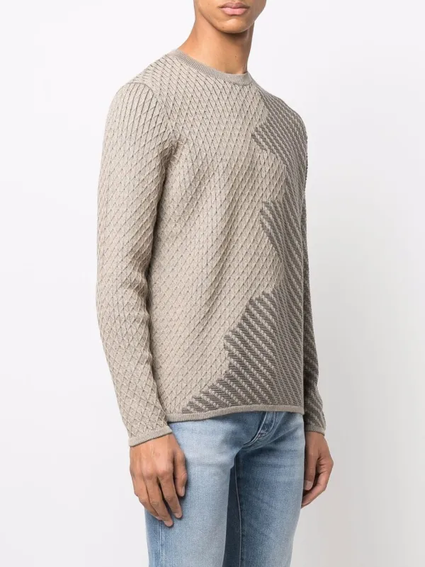 Emporio Armani インターシャ セーター - Farfetch 