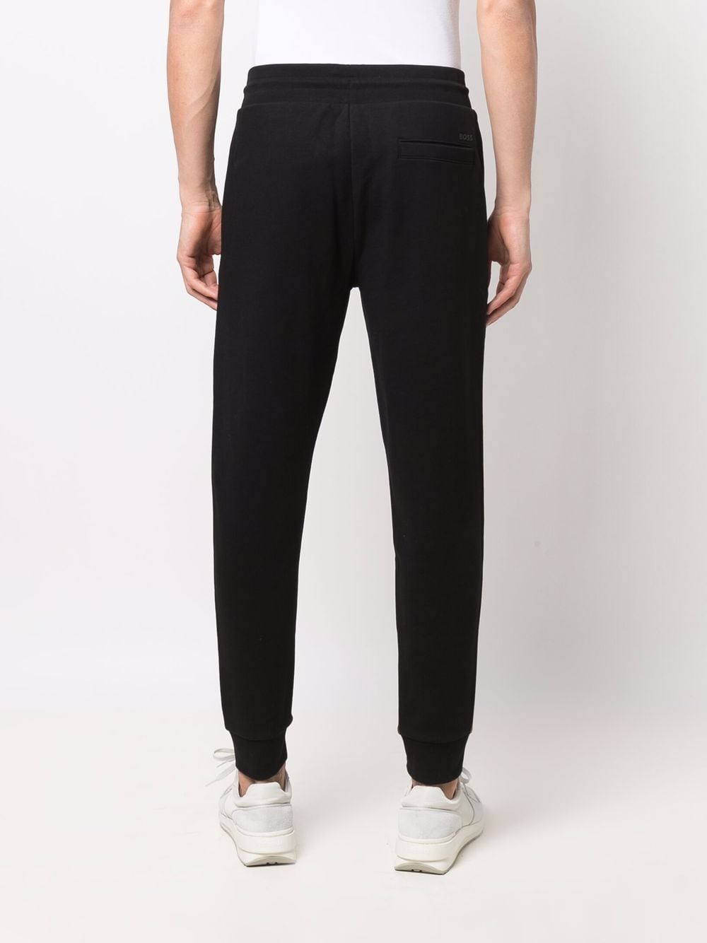 BOSS black slim-cut cotton track pants for men | 50471958 at Farfetch.com
