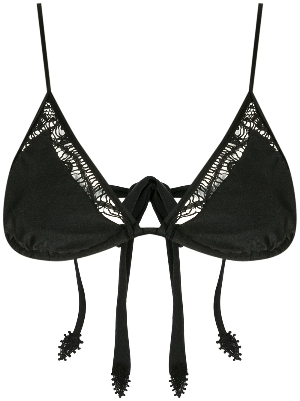 

Martha Medeiros Raissa triangle bikini top - Black