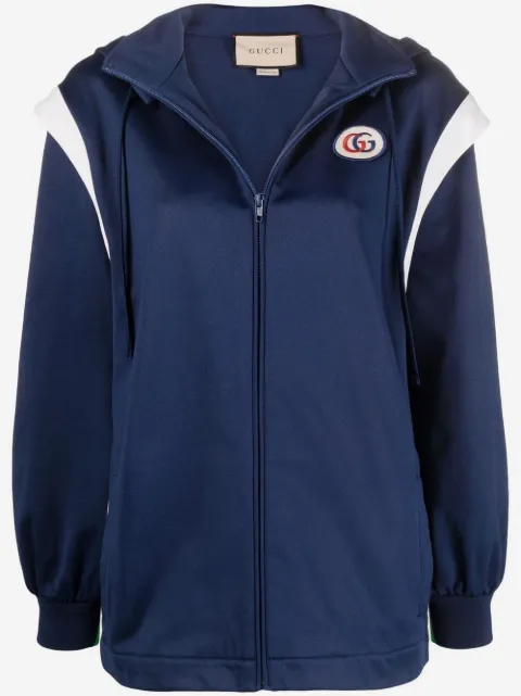 Gucci Web-Stripe detachable-sleeve hooded jacket