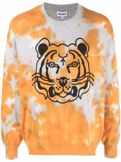 tiger print tie-dye sweatshirt | Kenzo 