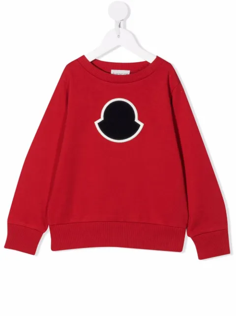 Moncler Enfant logo-patch cotton sweatshirt