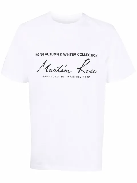 Martine Rose logo-print cotton T-shirt