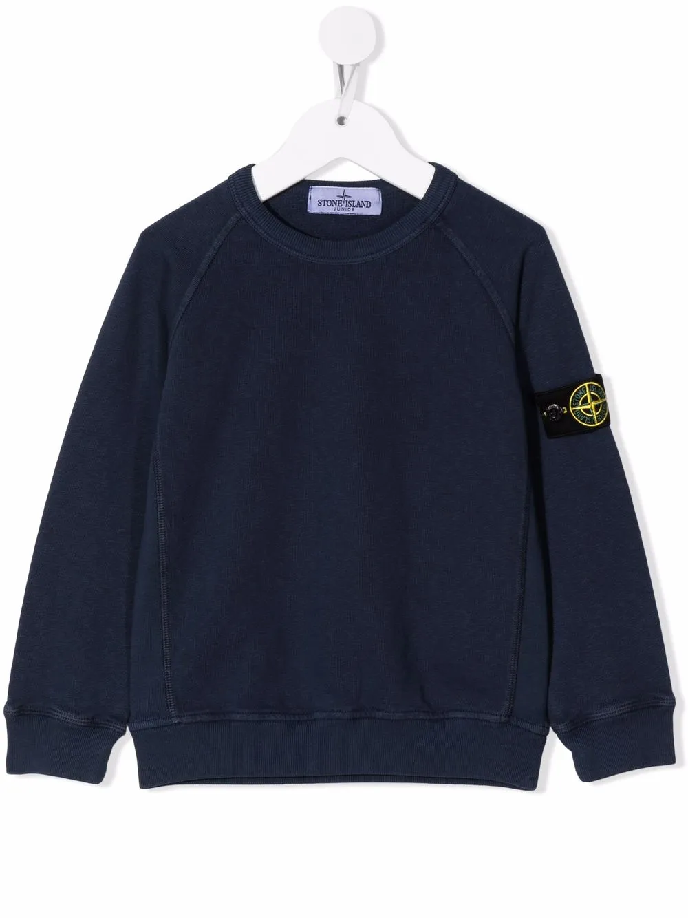 

Stone Island Junior sleeve-patch logo sweatshirt - Blue