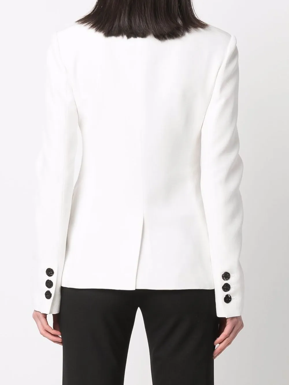 Krizia Blazer met enkele rij knopen Wit