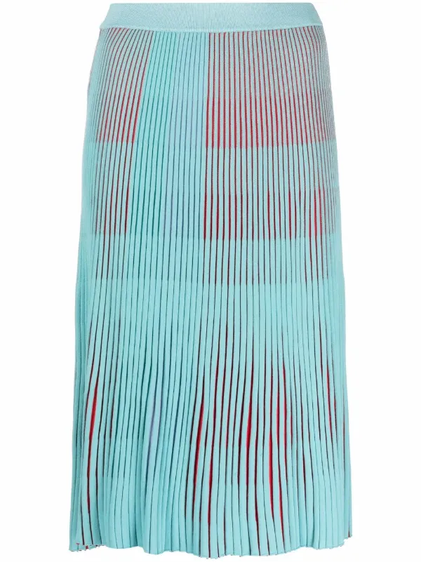 ワンピース EMPORIO ARMANI Women Mid Skirts EW001538TE14039UB115 BLUE Emporio Armani Pleated Midi Skirt | Blue | FARFETCH