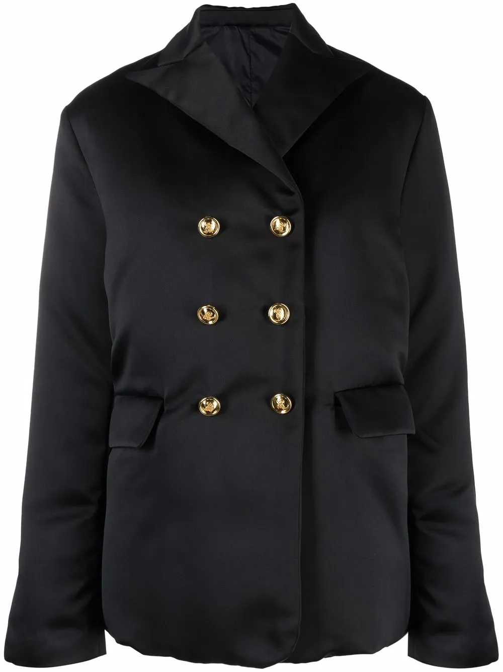 Giambattista Valli Double-breasted Padded Jacket In Black