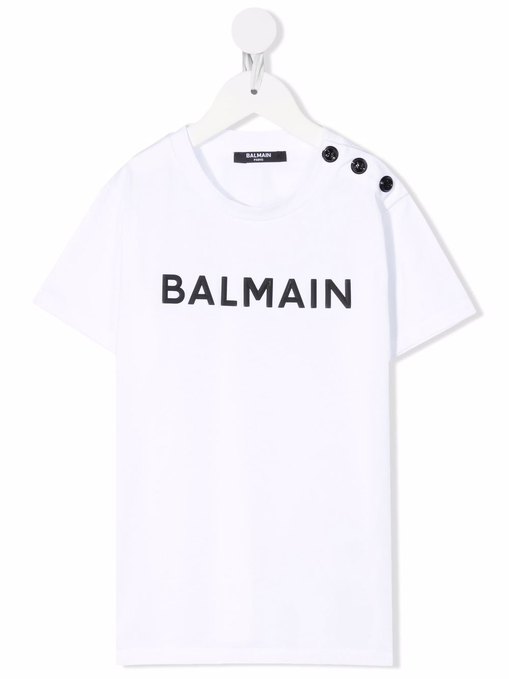 фото Balmain kids футболка с логотипом