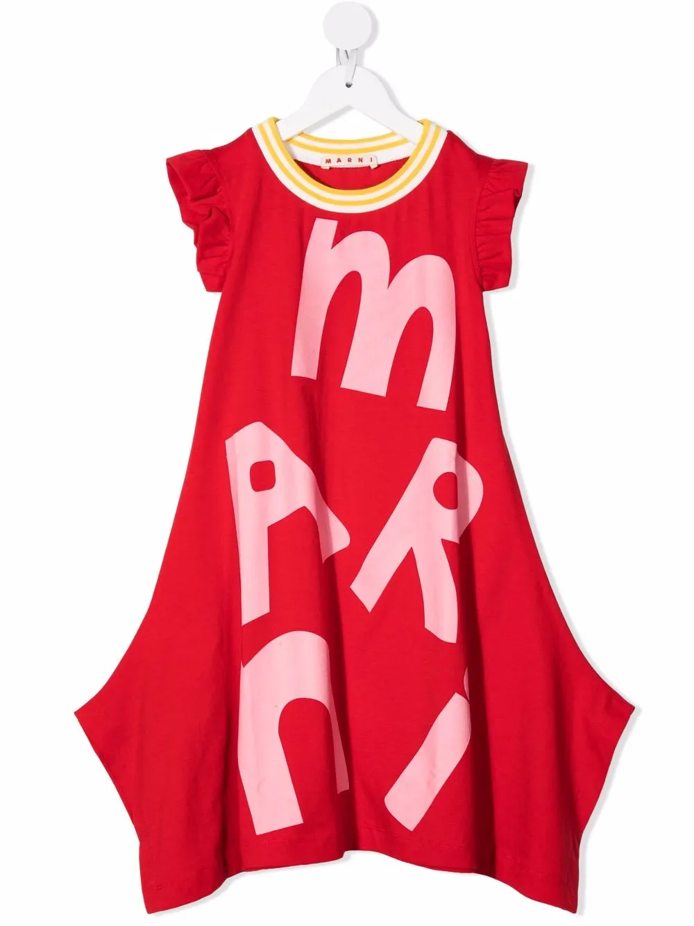 

Marni Kids vestido con logo estampado - Rojo