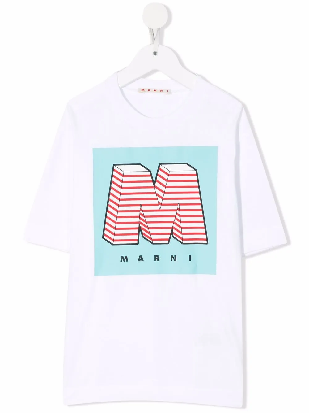 

Marni Kids logo-print T-shirt - White