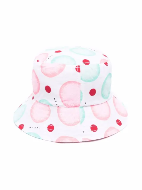 Marni Kids طاقية باكيت بطبعة شعار الماركة